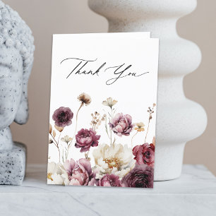 Ländliche Blumenfülle Dankeschön Dankeskarte