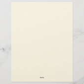 Ländliche Blumenrand-Stationery-Papier Briefbogen (Rückseite)