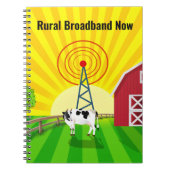 Ländliche Breitbandnetze Notizblock (Vorderseite)
