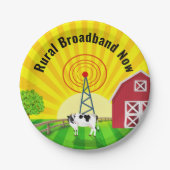 Ländliche Breitbandnetze Pappteller (Vorderseite)