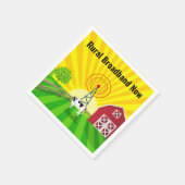 Ländliche Breitbandnetze Serviette (Ecke)