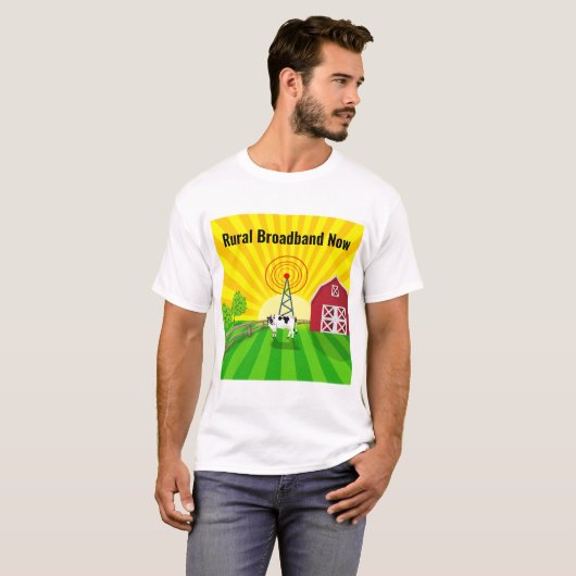 Ländliche Breitbandnetze T-Shirt (Vorne ganz)
