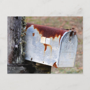 Ländliche Briefkasten Postkarte