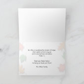 Ländliche Brücke in Herbstpastor Aufwertungsschrif Dankeskarte (Innenseite)