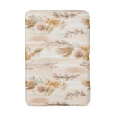 Ländliche Creme Boho Blumen Badematte (Vorderseite Vertikal)