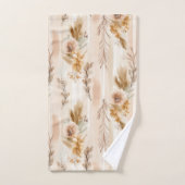 Ländliche Creme Boho Blumen Badhandtuch Set (Handtuch)