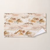 Ländliche Creme Boho Blumen Badhandtuch Set (Handtuch)