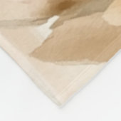 Ländliche Creme Boho Blumen Fleecedecke (Ecke)