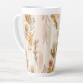 Ländliche Creme Boho Blumen Milchtasse (Linke Ecke)