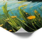 Ländliche Eleganz, Landschaft Poster (Ecke)