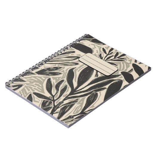 Ländliche Eukalyptusblätter & Zweige Notizblock (Linke Seite)