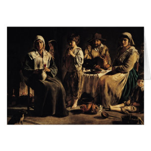 Ländliche Familie in einem Innenraum, c.1643