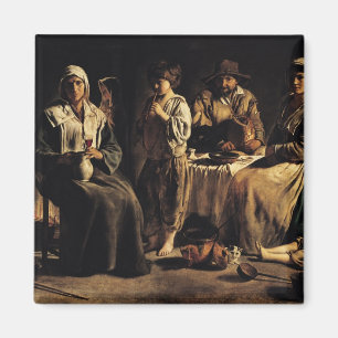 Ländliche Familie in einem Innenraum, c.1643 Magnet