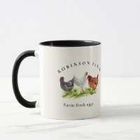 Ländliche Familienfarm Hühner Geschäft Tasse