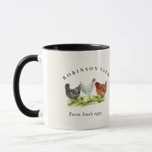 Ländliche Familienfarm Hühner Geschäft Tasse