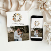 Ländliche Farmhühner Save The Date