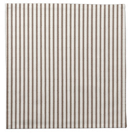 Ländliche Farmküche-Ticking-Streifen - Mocha & Wei Serviette