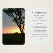 Ländliche Felder Sunset (Vorne & Hinten)