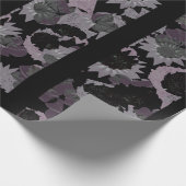 Ländliche Floralkollage mit gestreiftem Muster Geschenkpapier (Ecke)