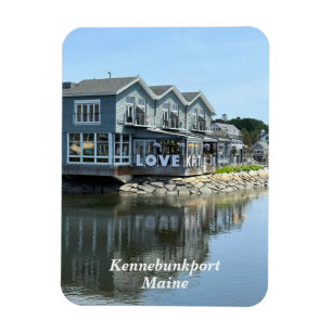 Ländliche Gebäude am Wasser in Kennebunkport Maine Magnet