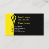 Ländliche Hauselektriker Visitenkarte (Vorderseite)