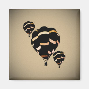 Ländliche Heißluftballons Magnet