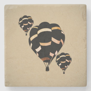 Ländliche Heißluftballons Steinuntersetzer