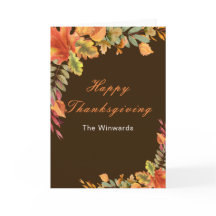 Ländliche Herbst Blätter Thanksgiving-Party