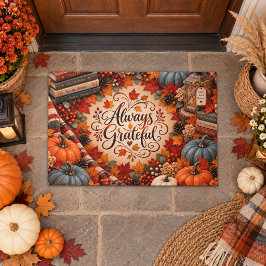 Ländliche Herbst-Illustration mit Kürbissen, immer Fußmatte