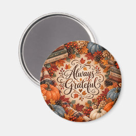Ländliche Herbst-Illustration mit Kürbissen, immer Magnet