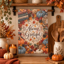 Ländliche Herbst-Illustration mit Kürbissen und Da
