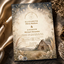 Ländliche himmlische Hochzeit