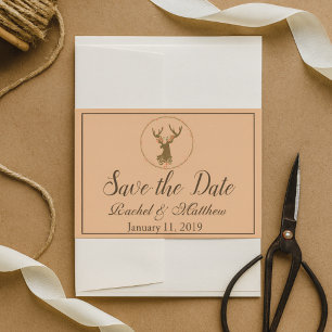 Ländliche Hirsche Save the date