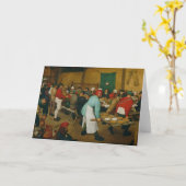 Ländliche Hochzeit, 1568 Karte (Gelbe Blume)