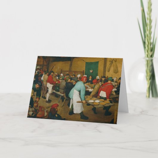 Ländliche Hochzeit, 1568 Karte (Vorderseite)