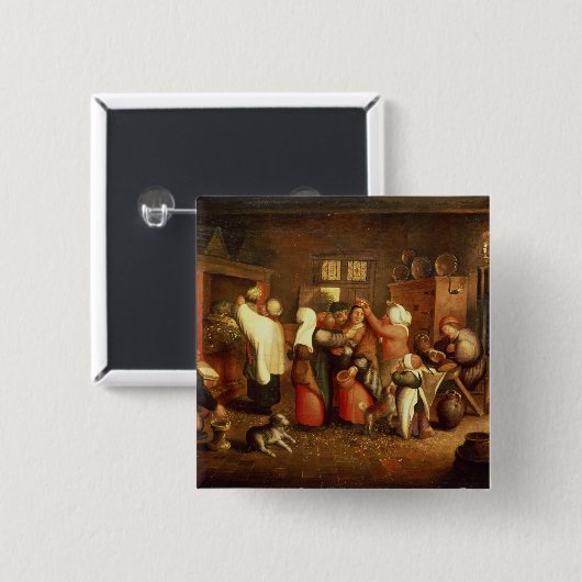 Ländliche Hochzeit Button (Vorne & Hinten)