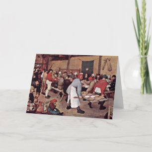 Ländliche Hochzeit durch Bruegel D. Ä. Pieter Karte