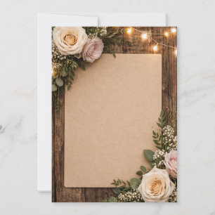 ländliche Hochzeit Einladung