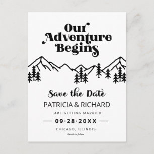 Ländliche Hochzeit im Freien in den Bergen - Save Postkarte