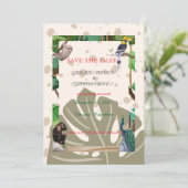 Ländliche Hochzeitsankündigung im Wald Save The Date (Stehend Vorderseite)