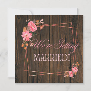 Ländliche Hochzeitseinladung Einladung