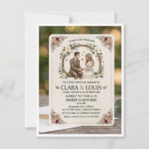 Ländliche Hochzeitseinladung: Liebe in Sanftheit