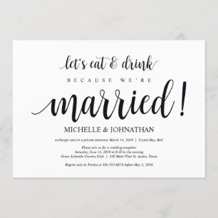 Ländliche Hochzeitsempfangs-Einladungskarte Einladung
