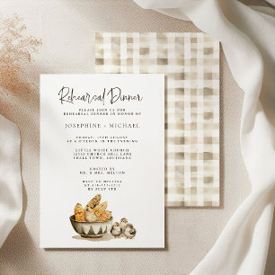 Ländliche Hochzeitsprobe Dinner für Country Farm C Einladung