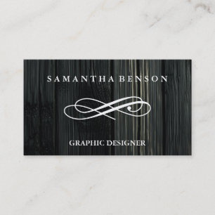 Ländliche Holzstruktur-Grafik Visitenkarte
