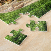 Ländliche Hütte mit Puzzle aus Strohdach (Seite)