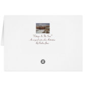 ländliche Hütten Schneeszene bei Weihnachten (Rückseite Horizontal)