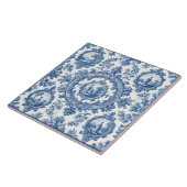 Ländliche Idylle Französische Toile-Blau Fliese (Seite)