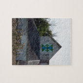 Ländliche Iowa-Scheune mit einer Steppdecke Puzzle (Horizontal)