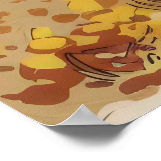 Ländliche Jagd Wildtiere Herbst Vogelwelt Natur Poster (Ecke)